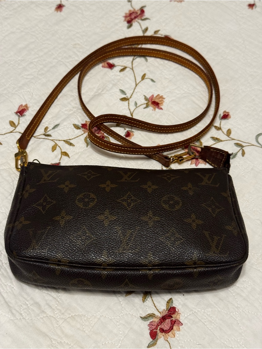 Louis Vuitton Monogram Canvas Crossbody in Brown and Tan